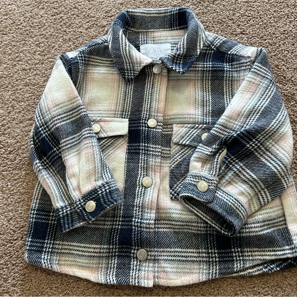 Zara Toddler Girls Flannel
